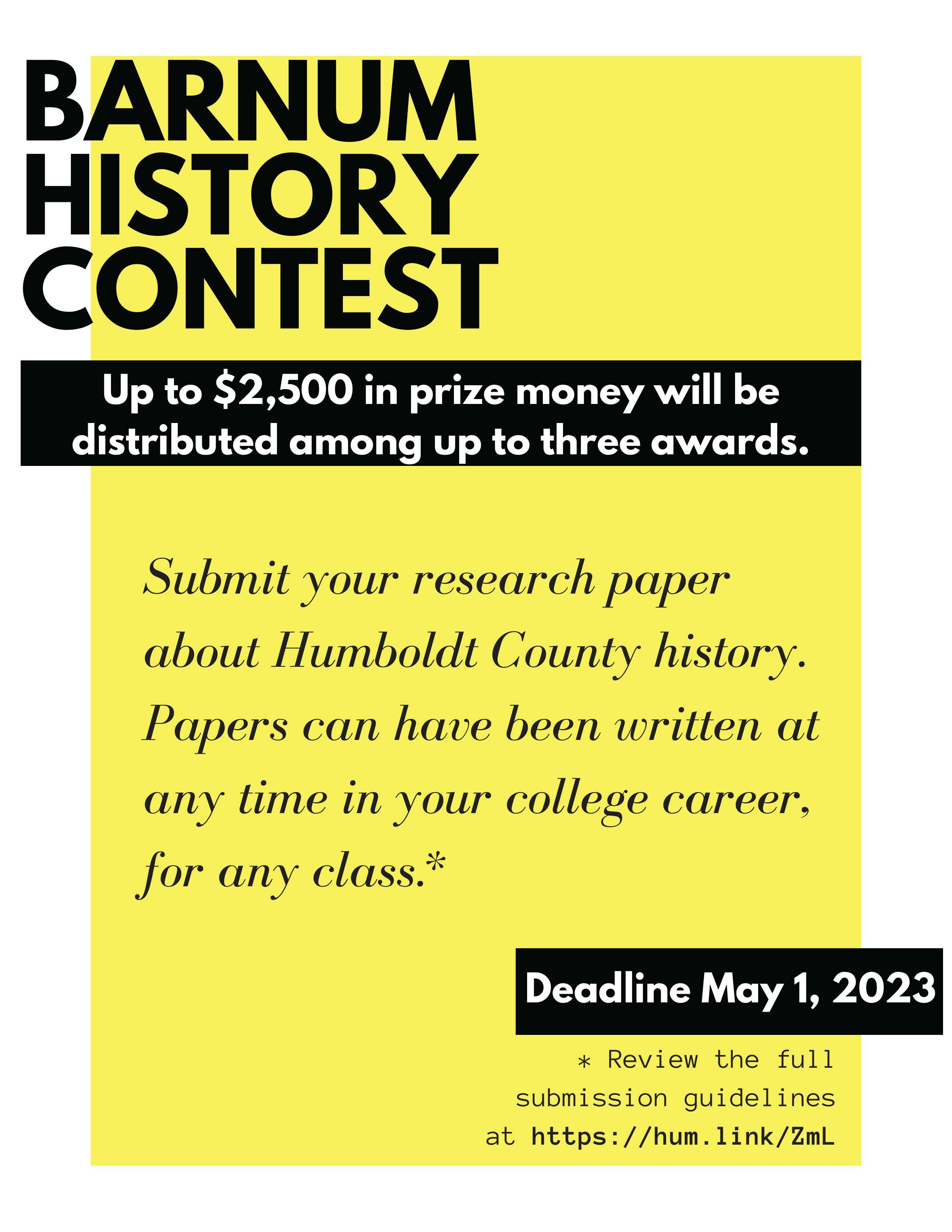 Barnum History Contest Barnum History Contest