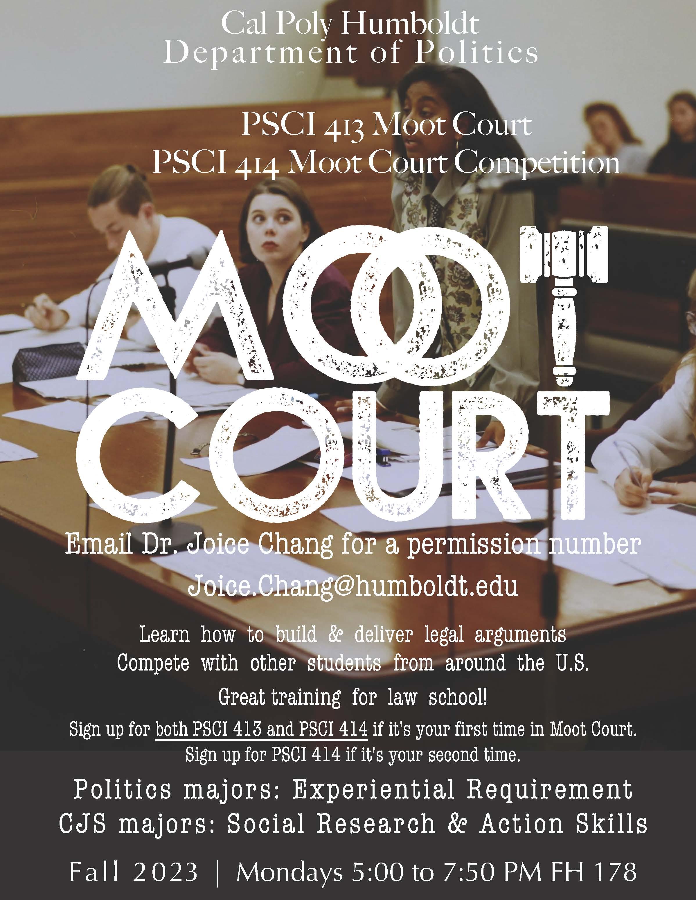 Moot Court class Moot Court class